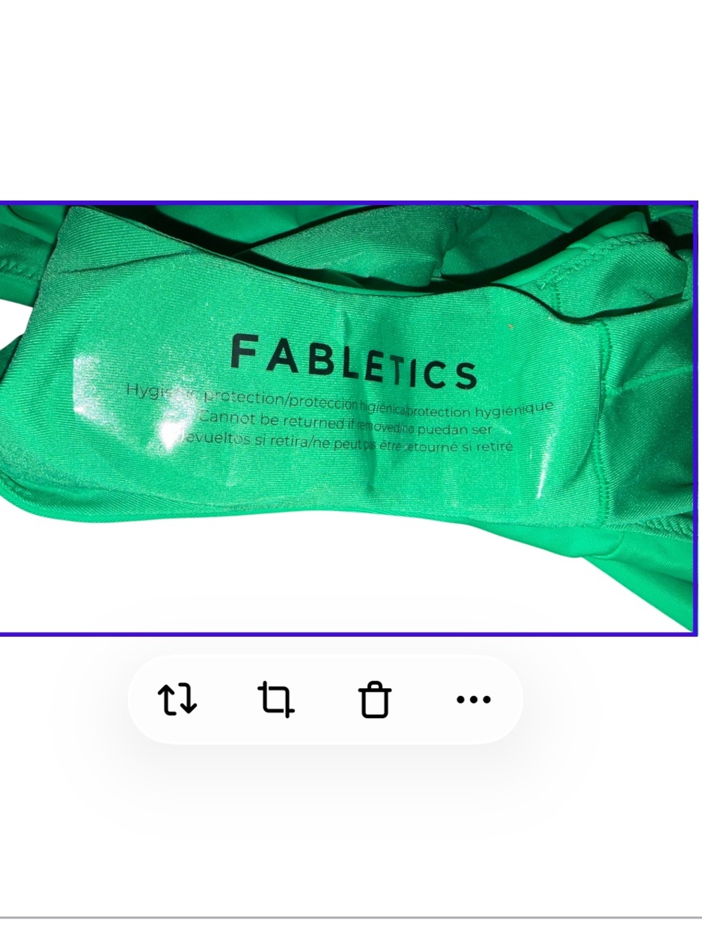 Fabletics Green Zip Front One Piece Swimsuit XL NWT Athletic Swim - Picture 6 of 13